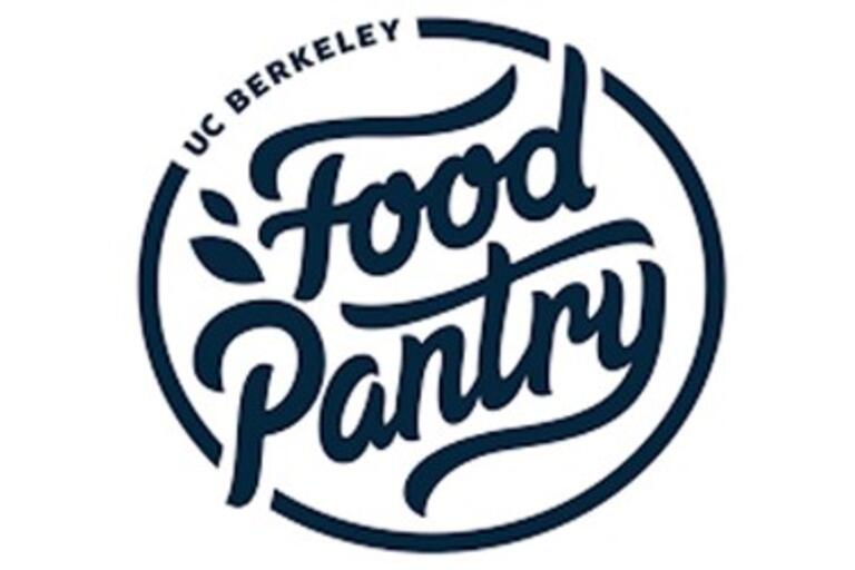 round food pantry logo with blue cursive writing